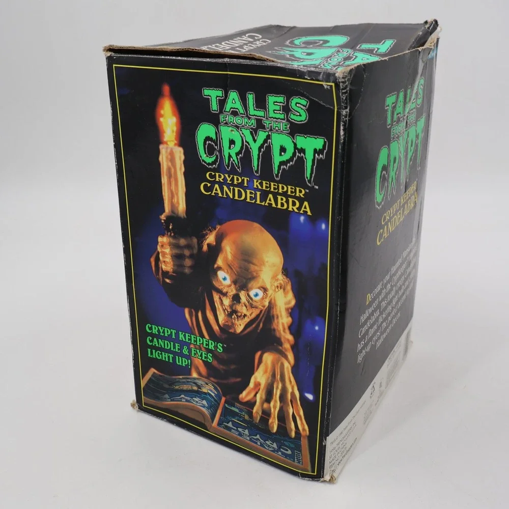 Trendmasters Tales from the Crypt Keeper Candelabra Vintage 1996 Brown Light Up
