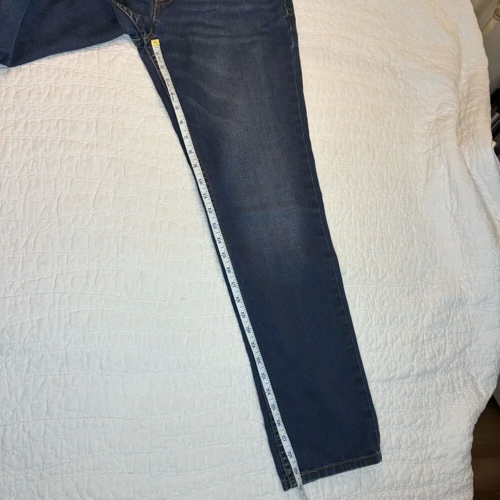 Levi's 511 Slim Fit Jeans Mens 32x32 Blue Dark Wash Denim Pants Casual