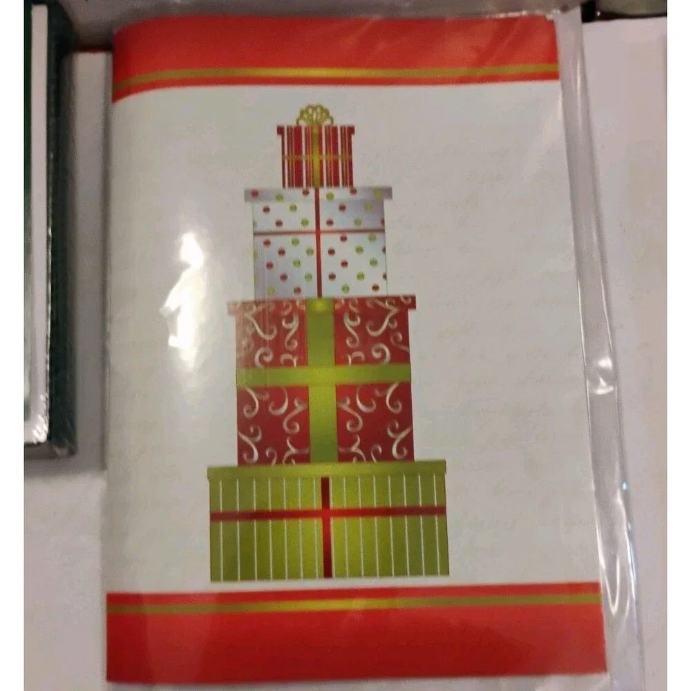 Vtg Christmas Greeting Cards Lot Mixed Unused Sealed Packs Santa Poinsettia Tree