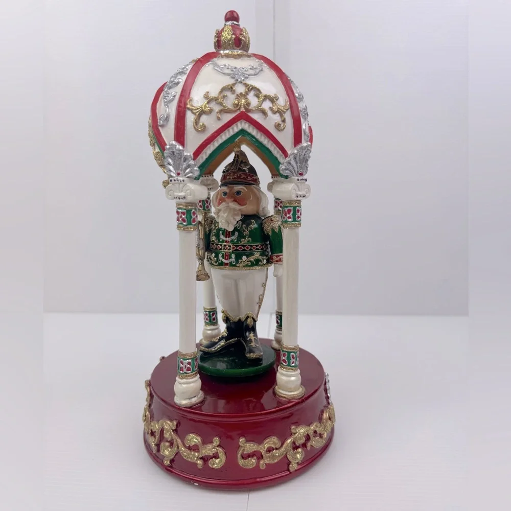VTG Pacific Rim Resin Enamel Nutcracker Trumpet Player Musical Box 55213