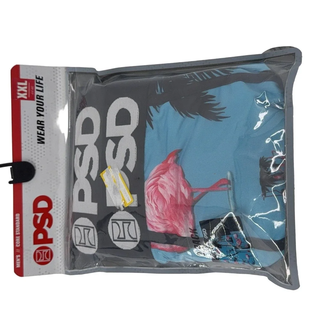 BLUE FLAMINGO Men's Underwear XXL 2‎ Pack Flamingo Palm Tree Design