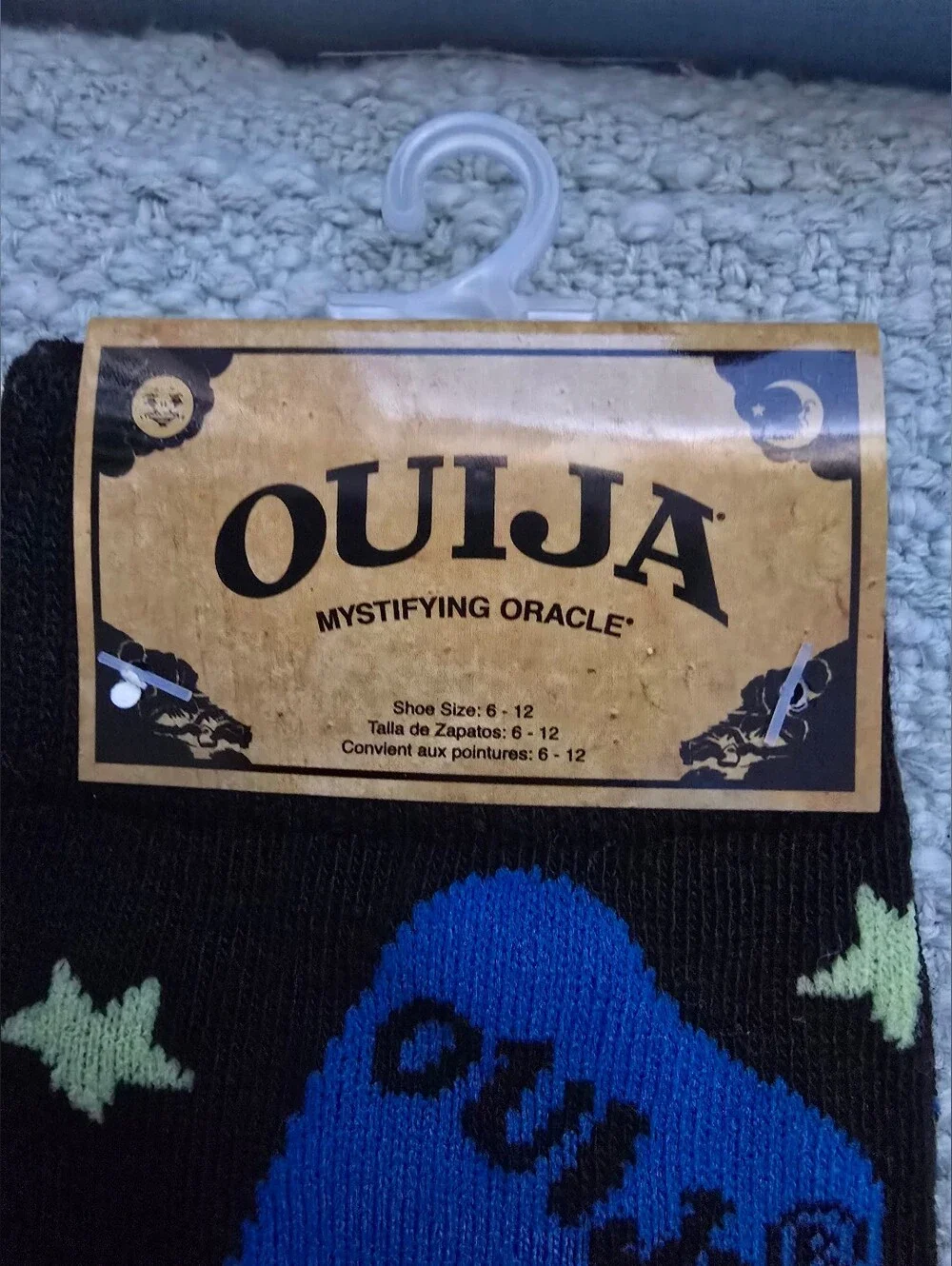 Ouija Black Men's Crew Socks 1 Pair
