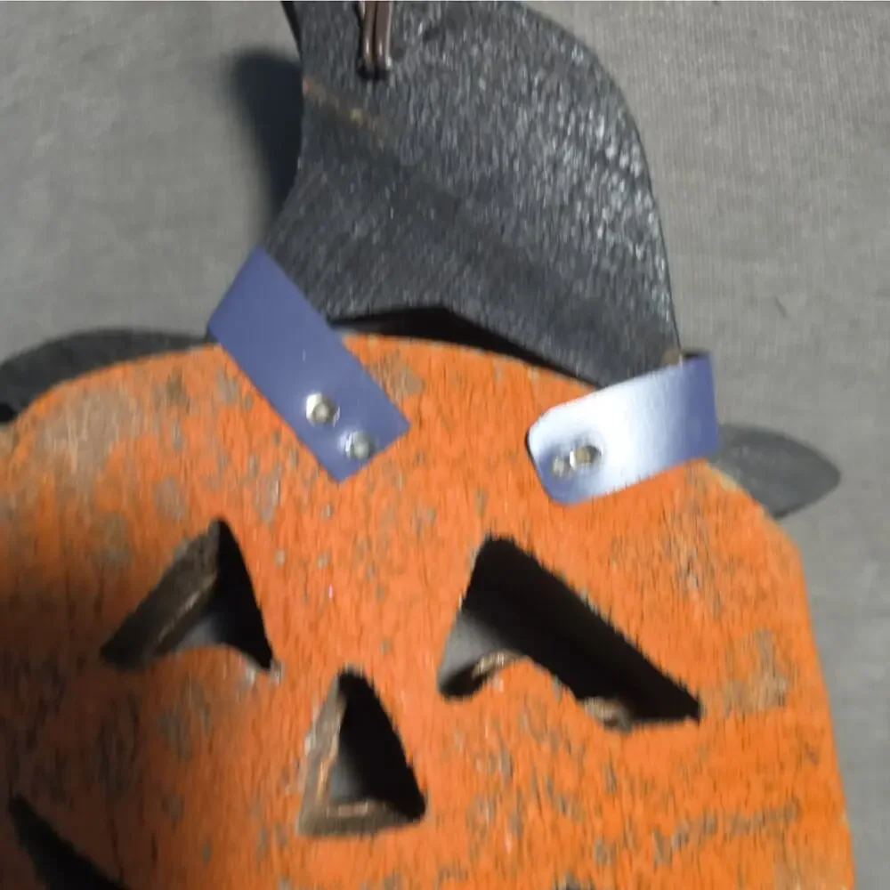 Vtg Wooden Halloween Whitchy Jack-o Lantern Wall Hanging Spooky Hollow 13”