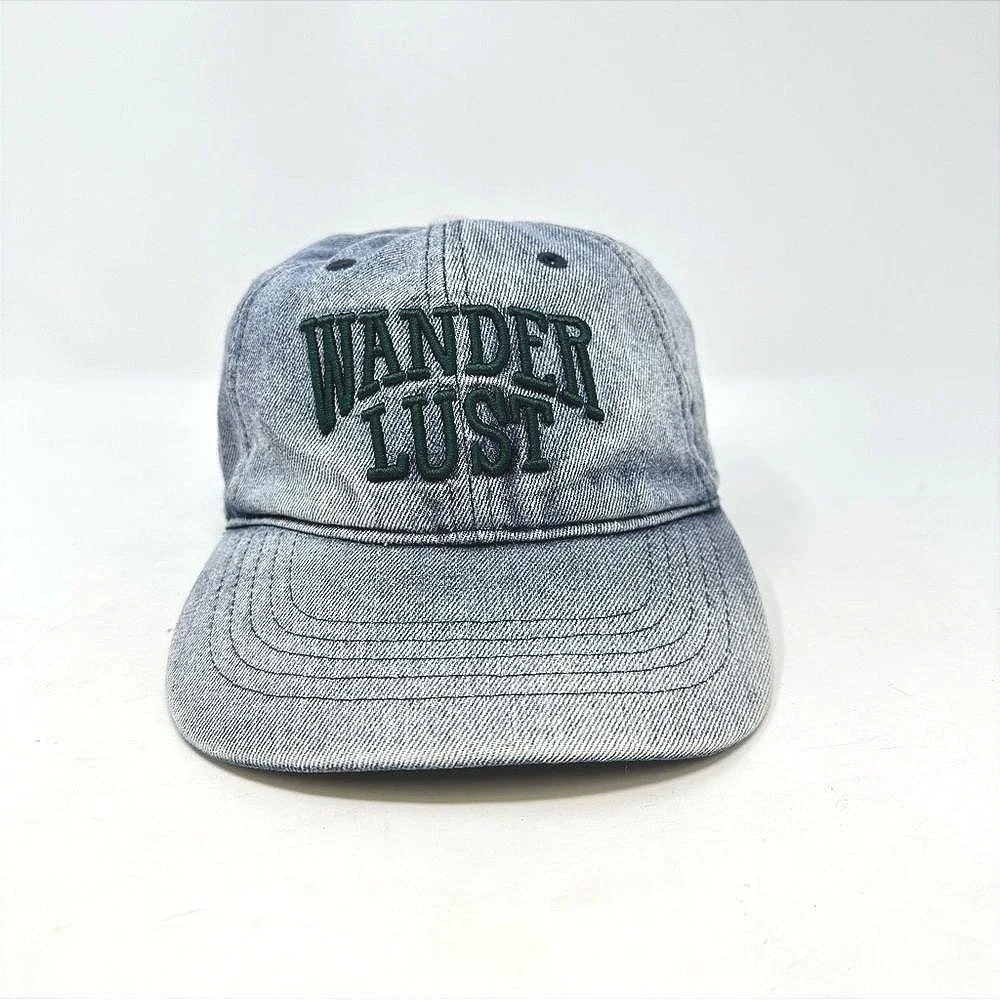 Wander Lust Jean‎ Embroidered Adjustable Hat Blue 8