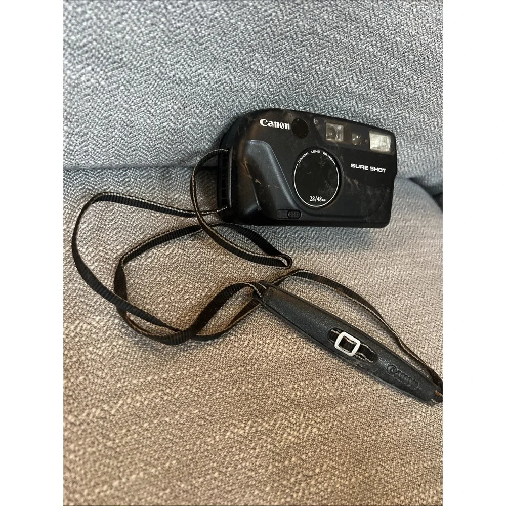 Canon Sure Shot 28/48mm Lens Point & Shoot 35mm Film Camera Untested