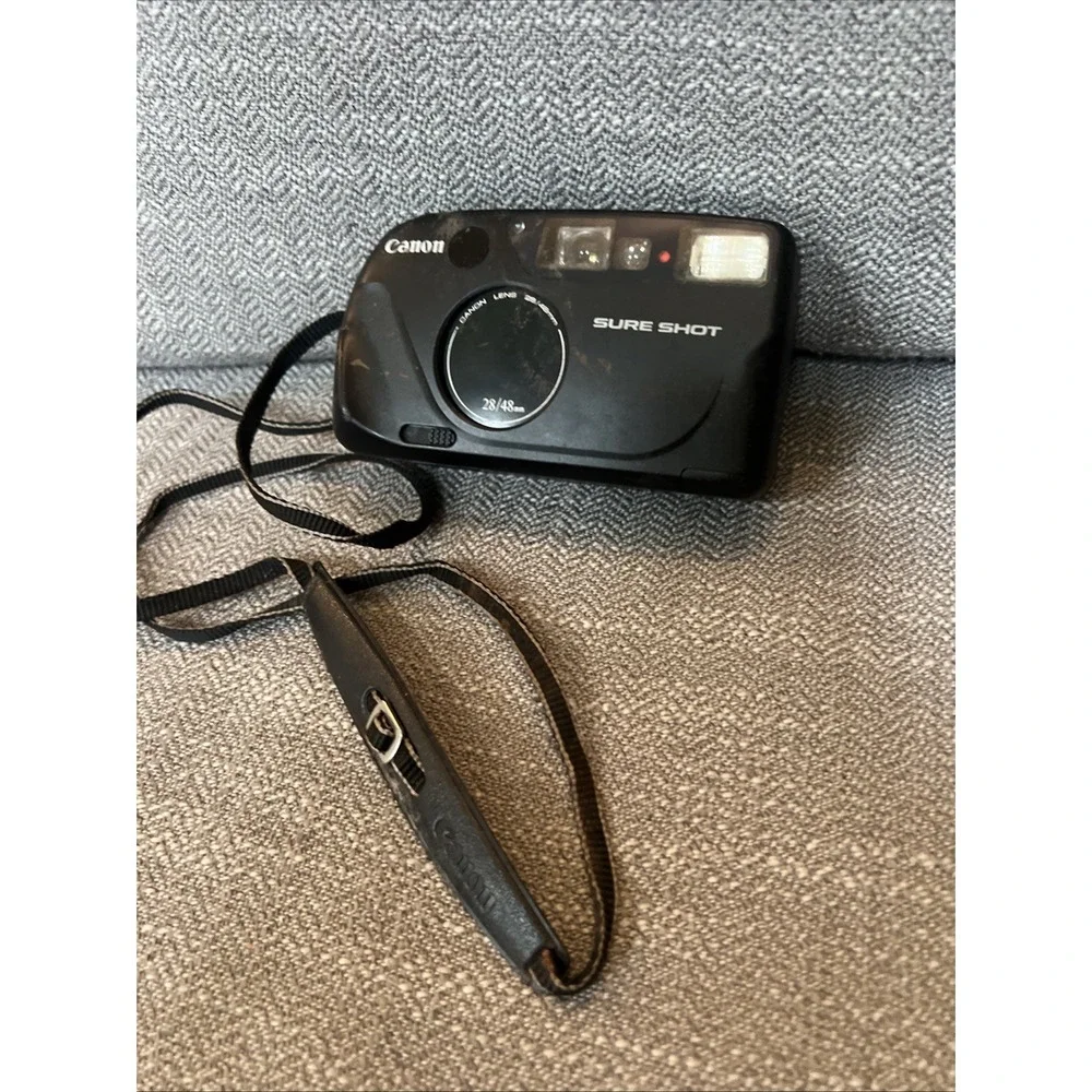 Canon Sure Shot 28/48mm Lens Point & Shoot 35mm Film Camera Untested