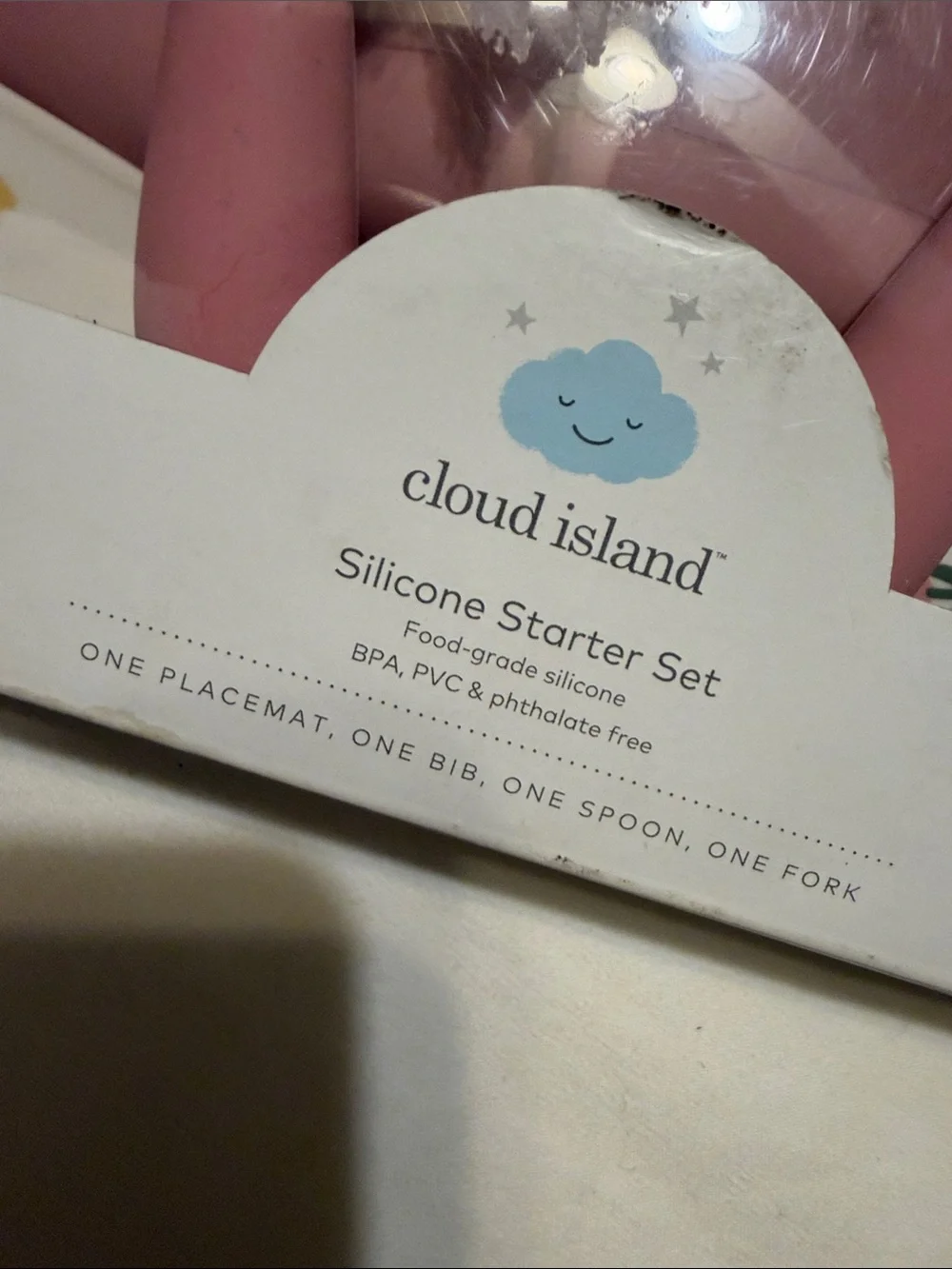cloud island silicone bib