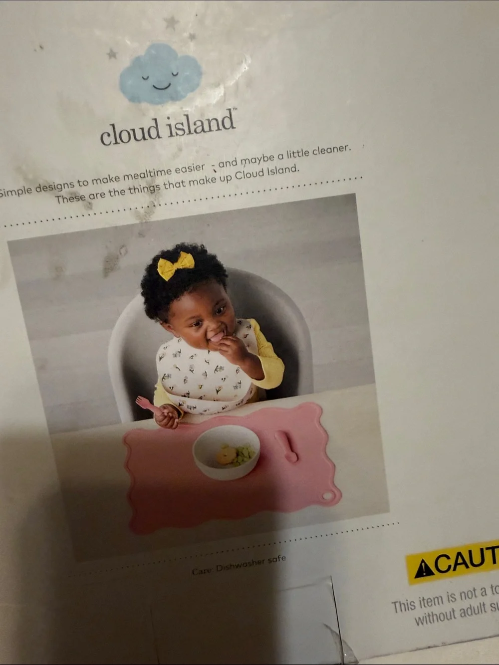 cloud island silicone bib
