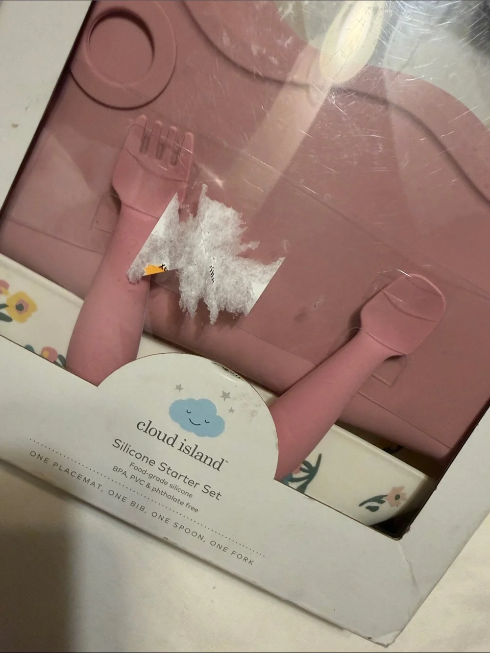 cloud island silicone bib