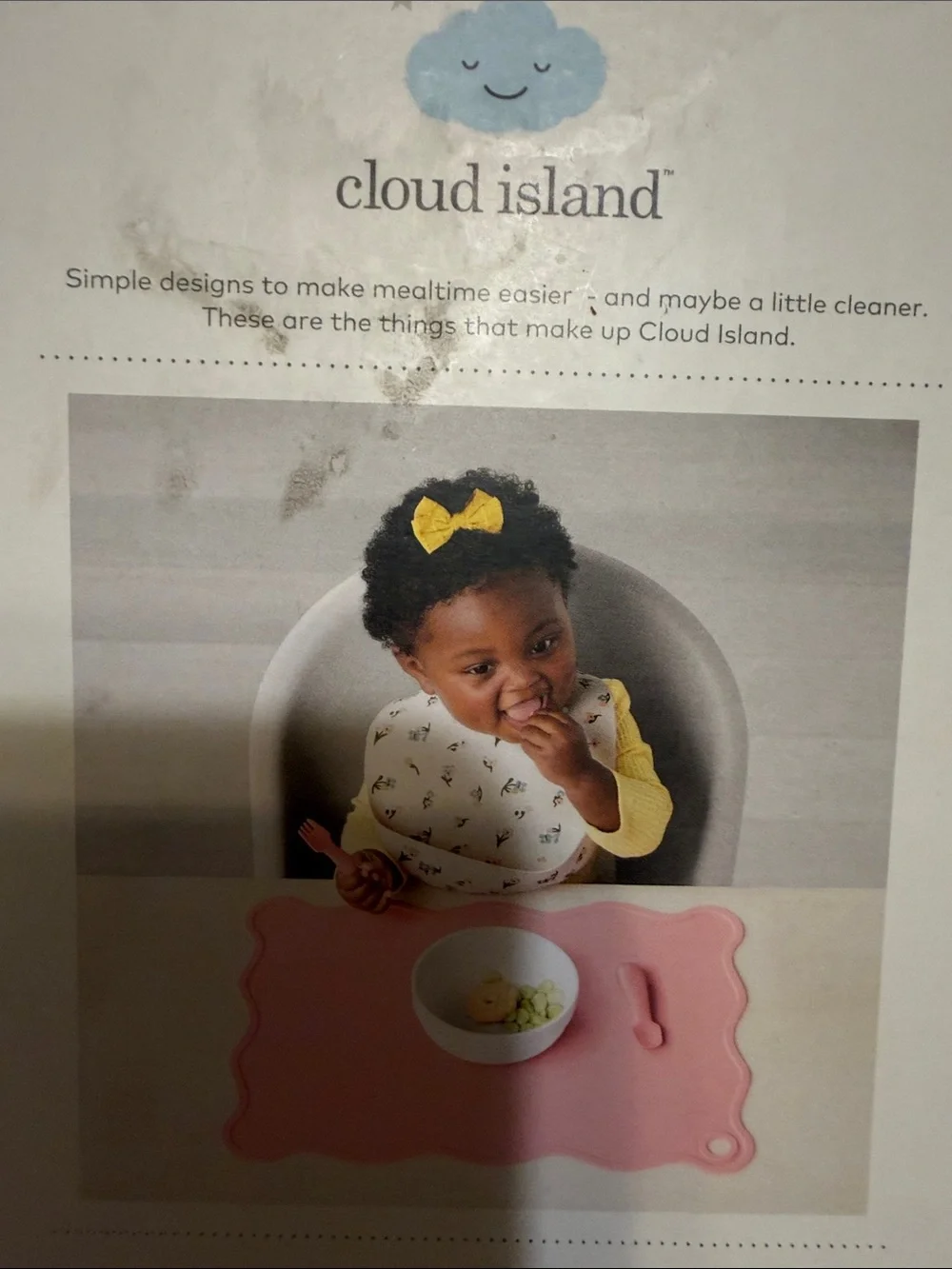 cloud island silicone bib