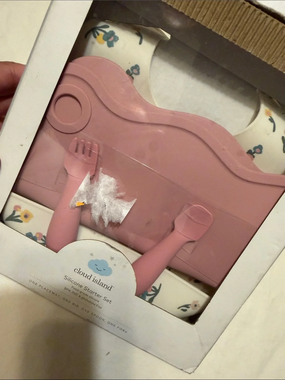 cloud island silicone bib