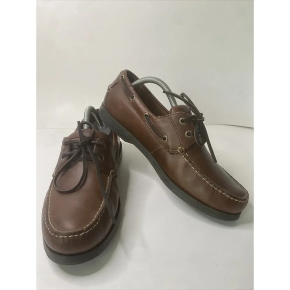 Dockers Men's‎ Castaway Leather Casual Classic Boat Shoe. Size 10.5M VERY GOOD