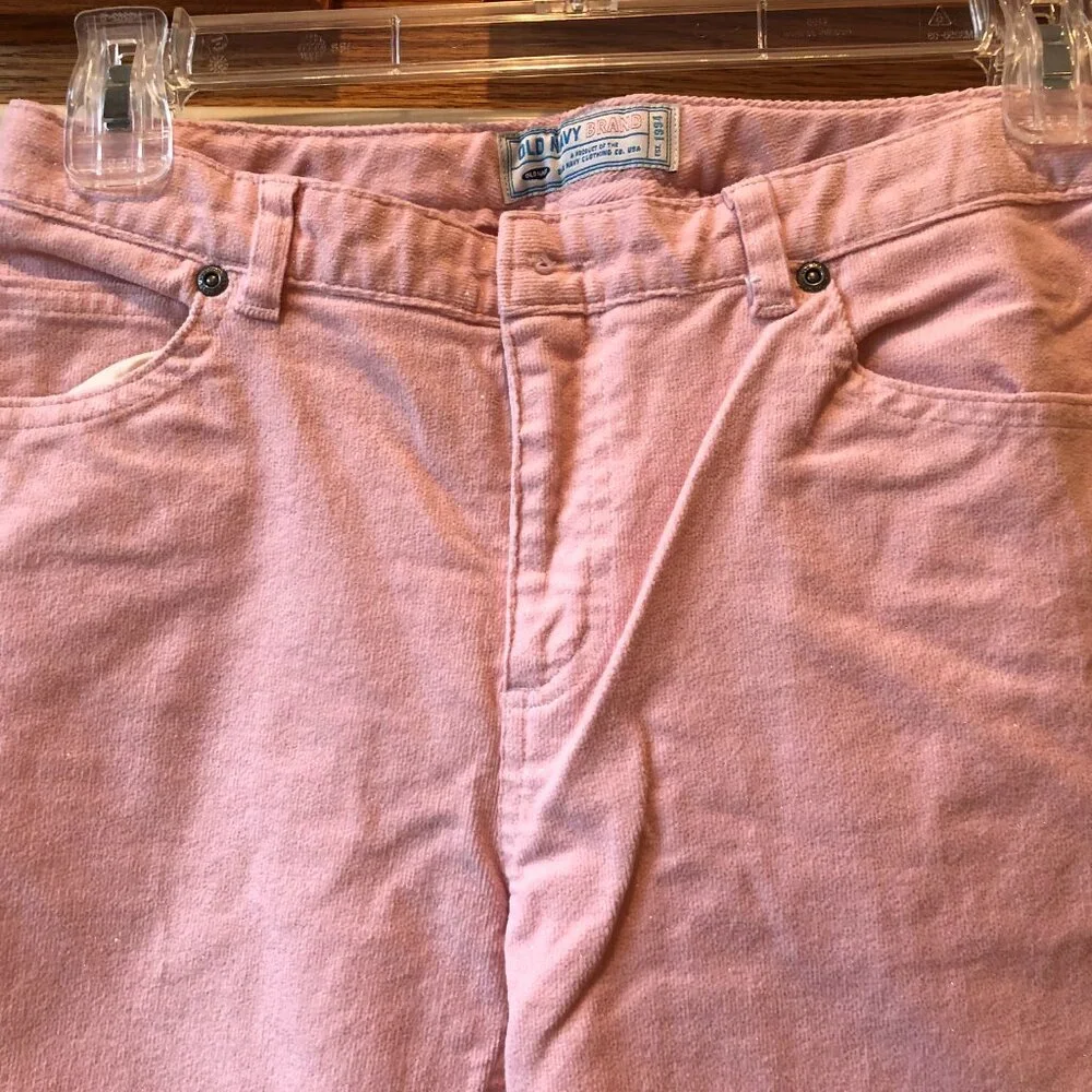Old Navy Girl's Corduroy Pants Pink Sparkle 14