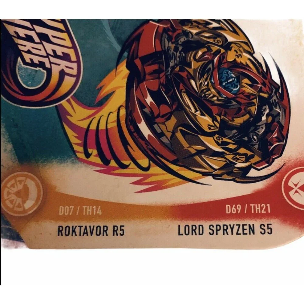 BEYBLADE Burst Rise -Roktavor R5, Lord Spryzen S5, Gargoyle G5, Cosmic Kraken K5