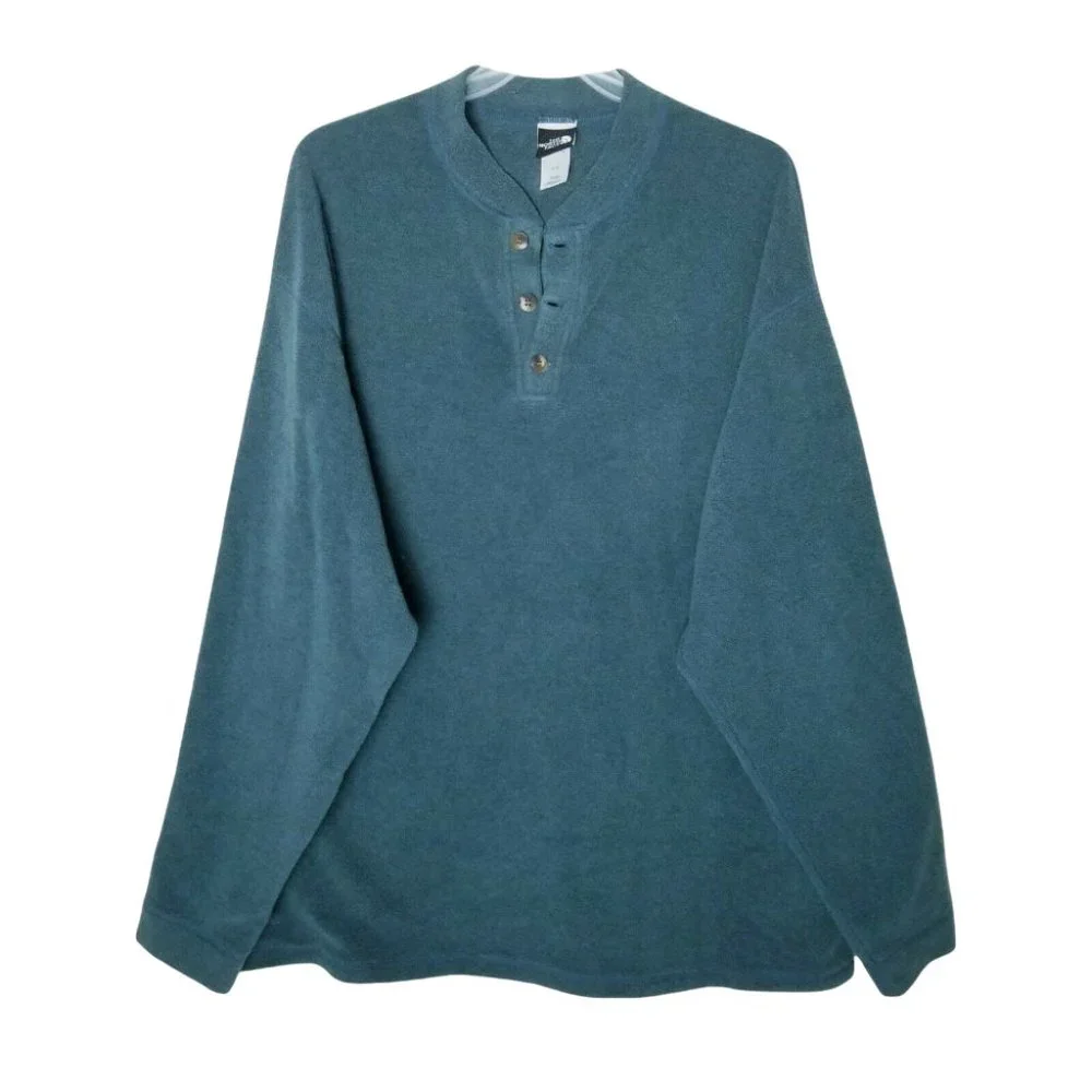 The North Face Fleece Pullover Men Size Large Green