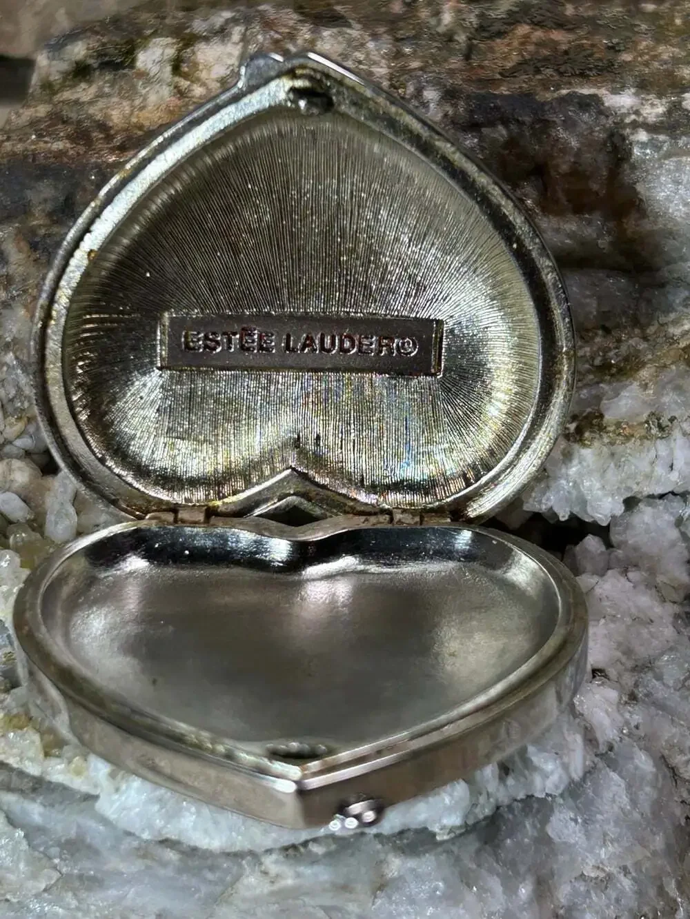 Estée Lauder silver toned
