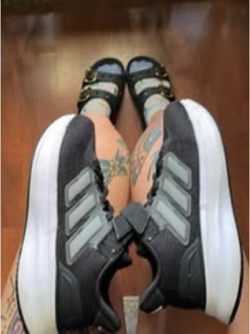 Adidas Kids’s Black Athletic Sneakers