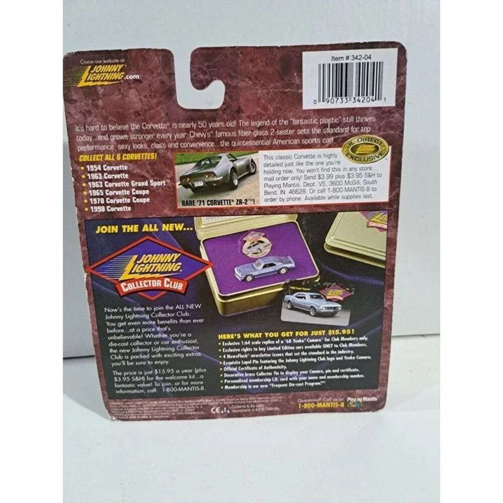 NIP Johnny Lightning 342-02 1:64 Die Cast 1963 Chevrolet Corvette C2 Grand Sport