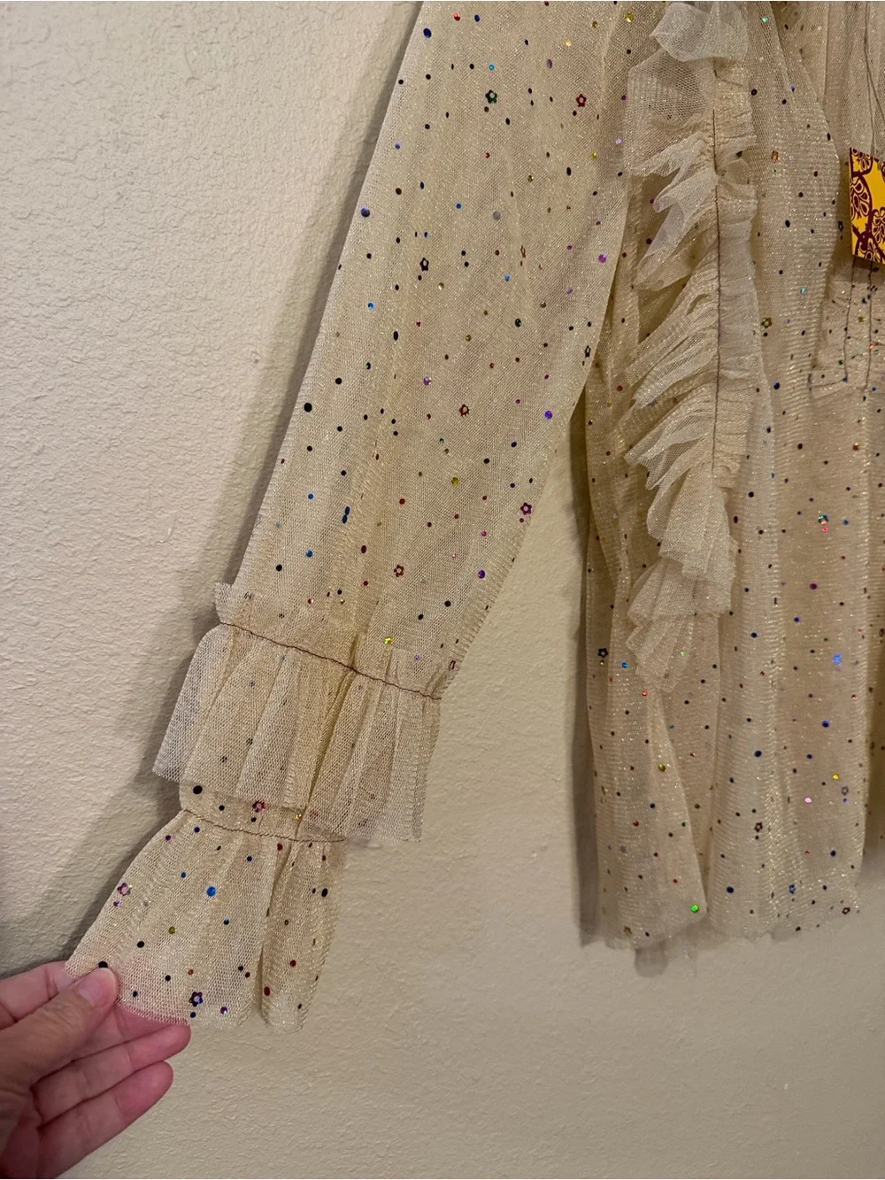 Monoplaza sheer ruffle