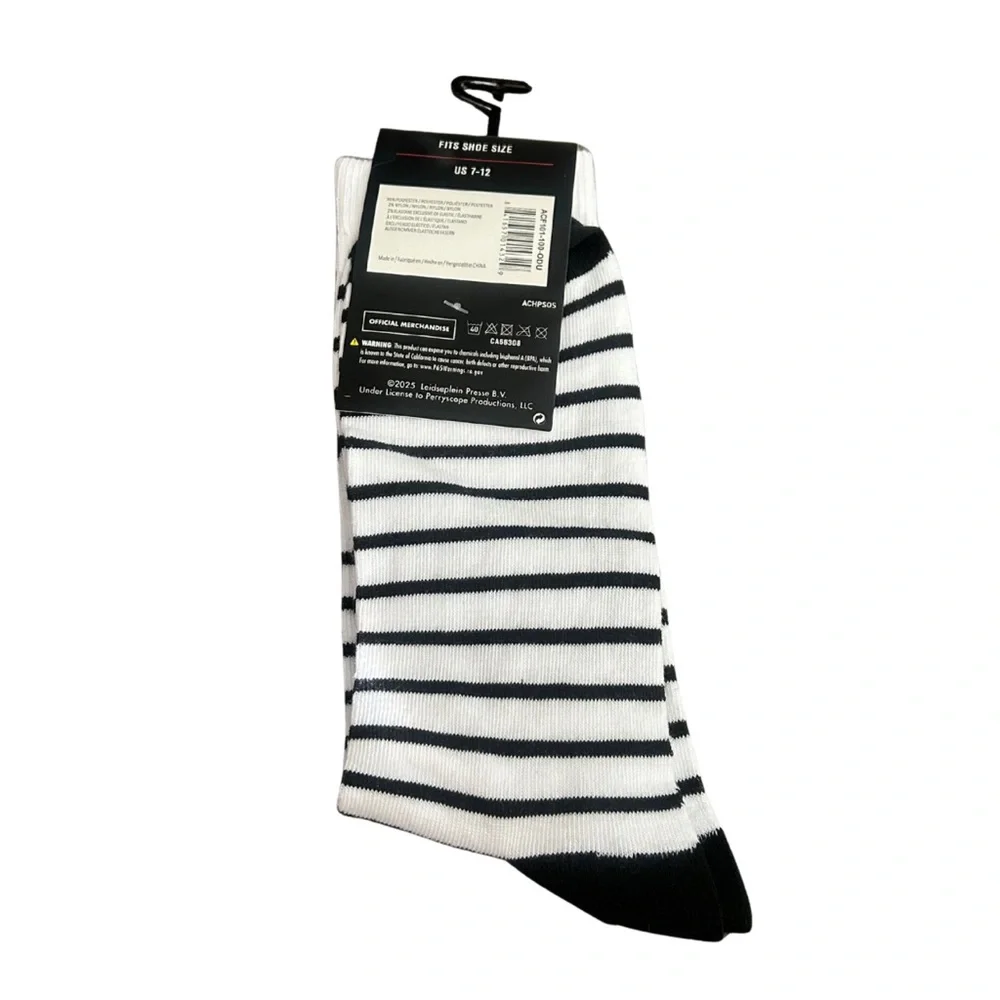 AC/DC Crew Socks | Black/White | Men’s O/S | NWT