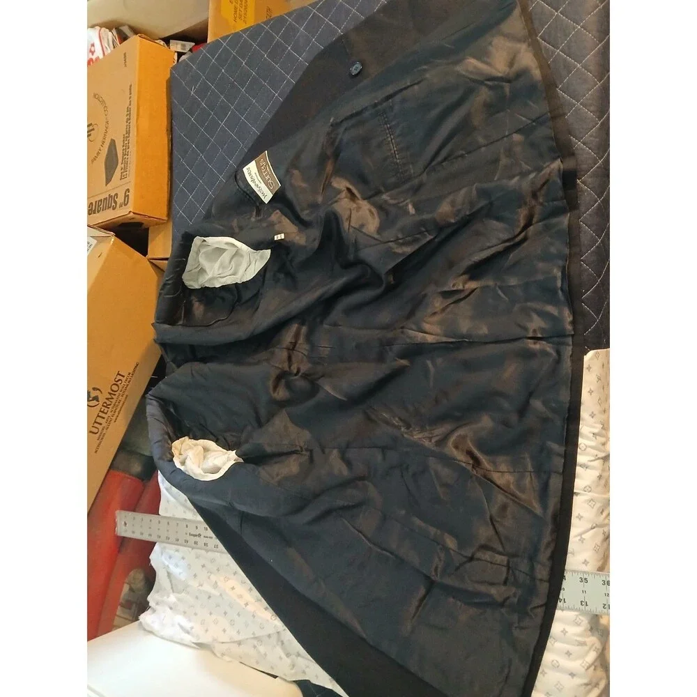 VTG 90s Yves Saint Laurent Men's Charcoal Blazer 40R