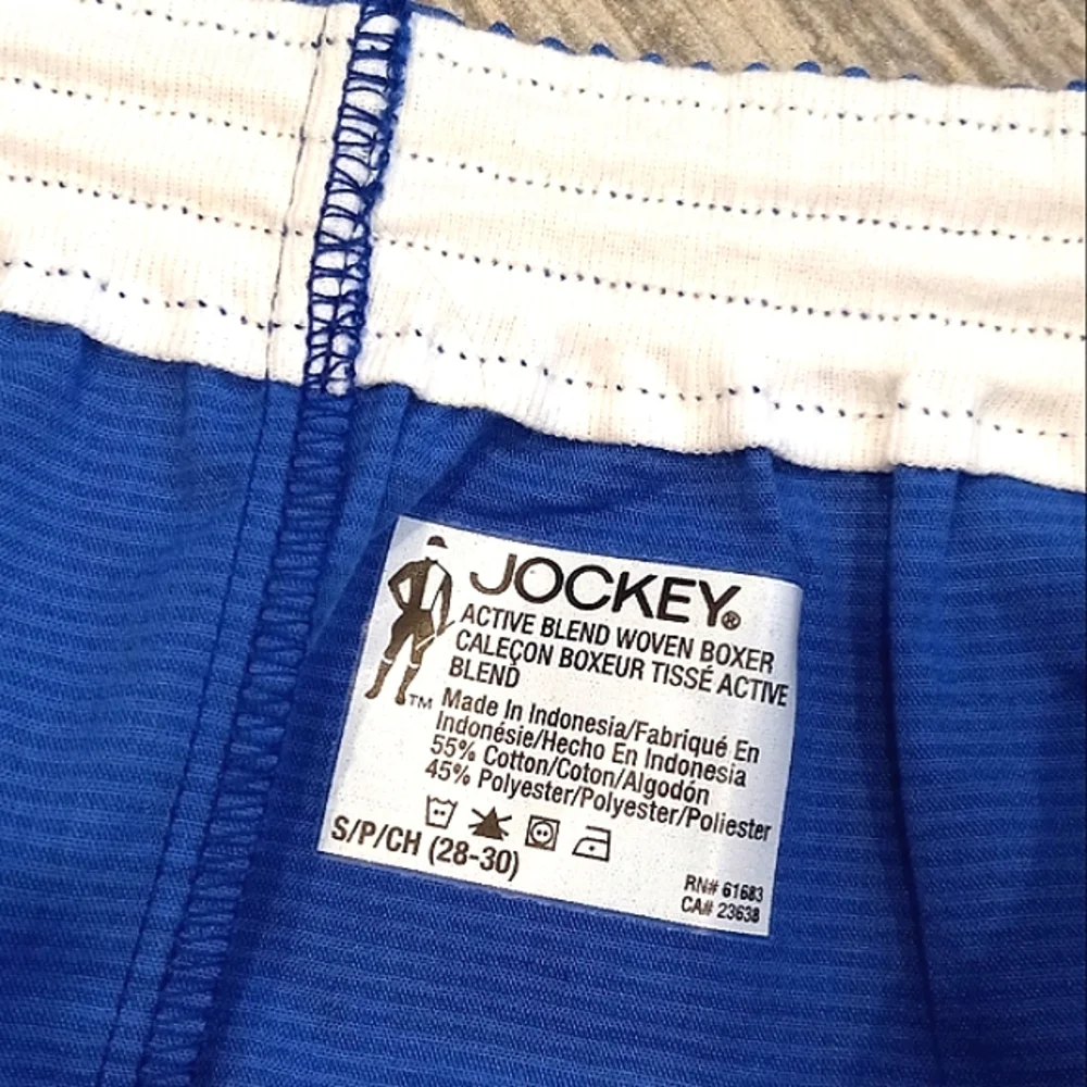 Men's JOCKEY Classic Blue Boxers Size Small