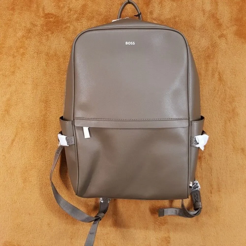 Hugo Boss backpack brown hugo