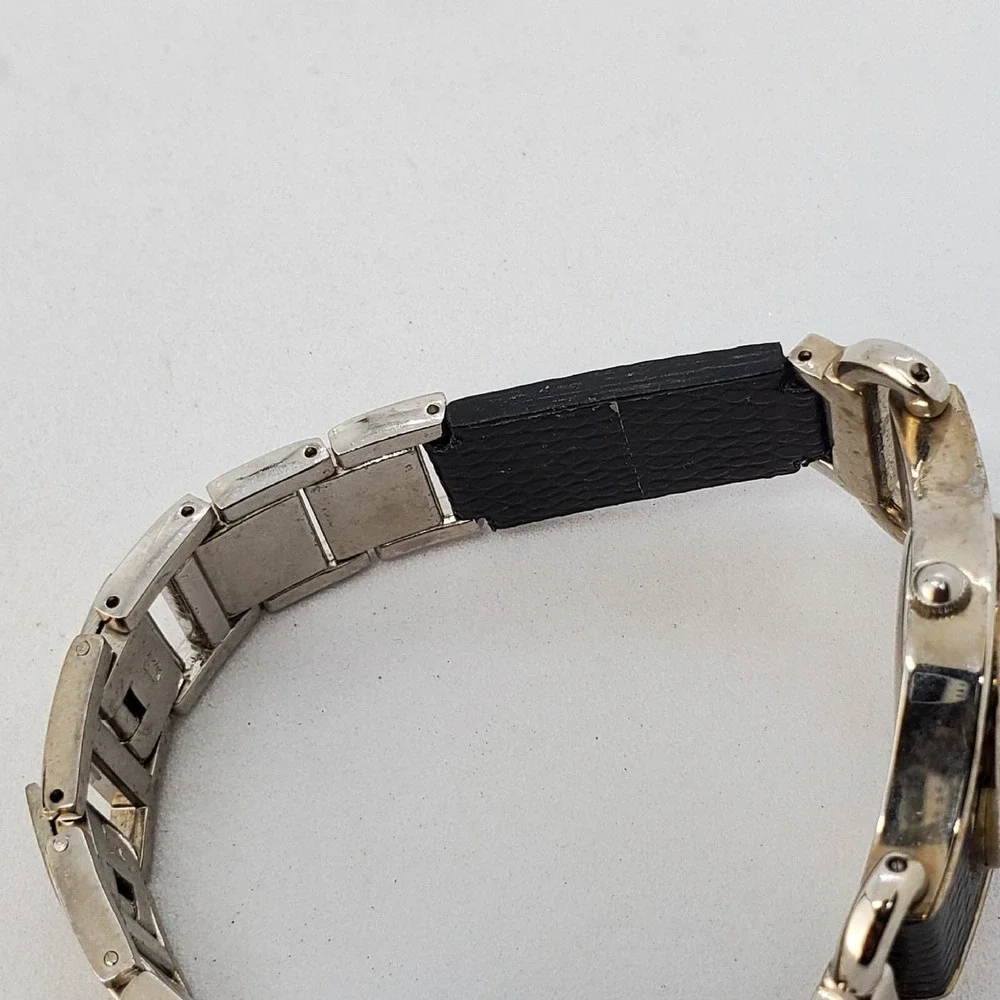 Women's Watch 30MM Gray Dial Black Gray Metal Leather Bands 7