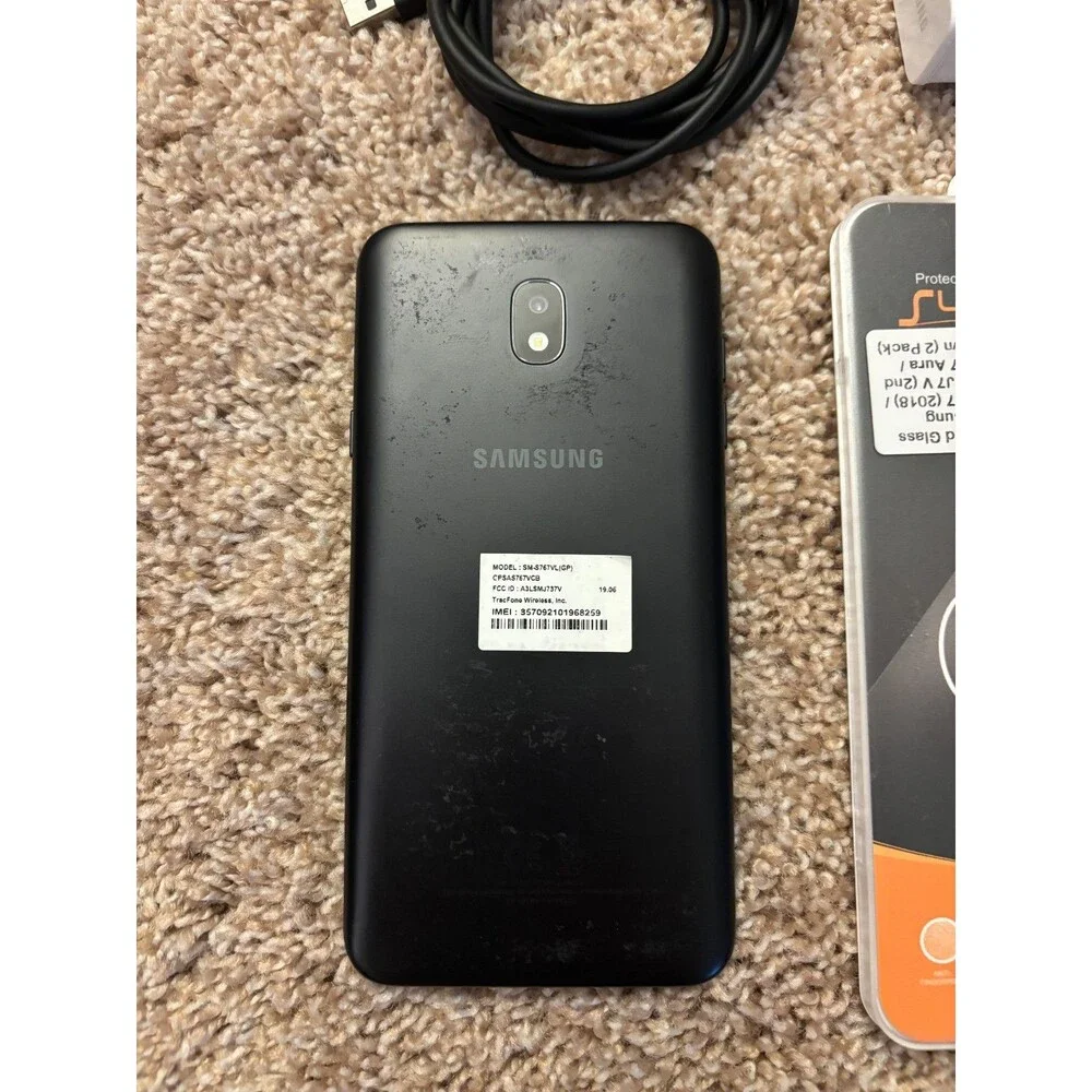 Samsung Galaxy J7 Crown Smartphone Bundle Tracfone Verizon Used Fair Working