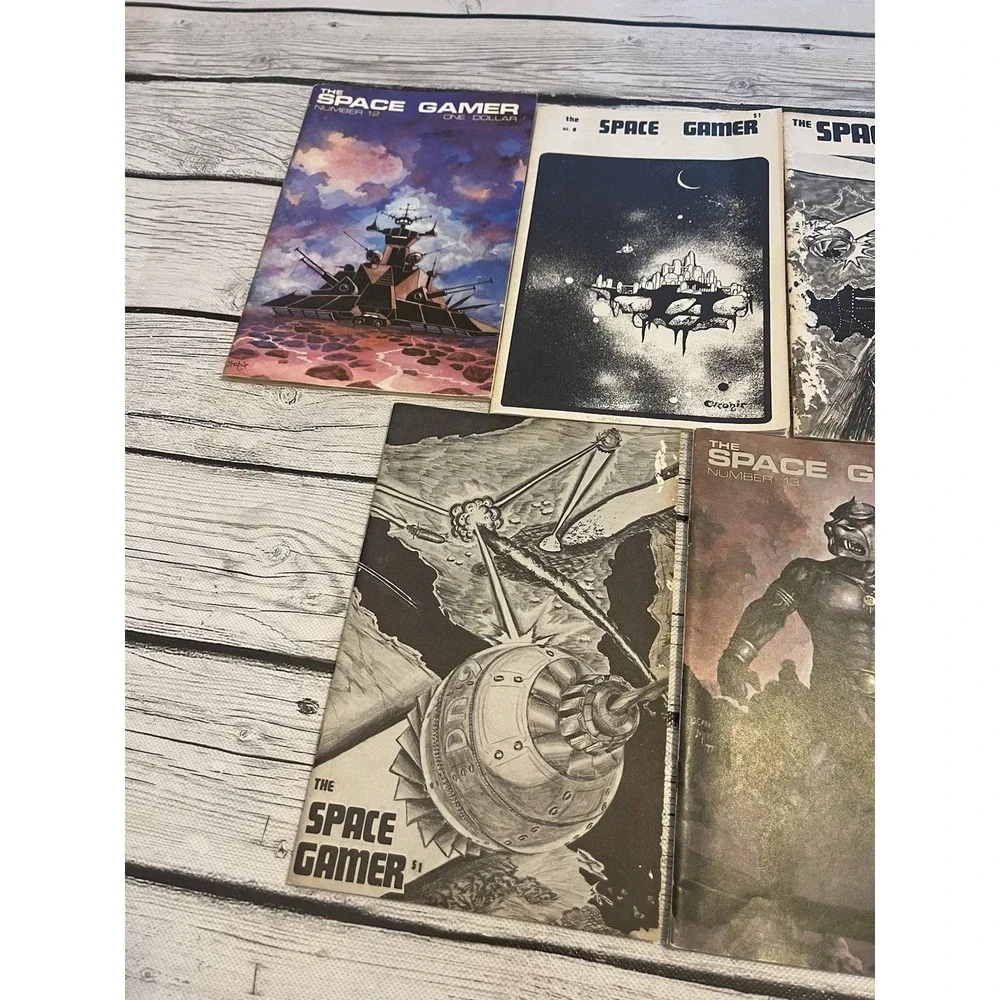 Vintage The Space Gamer Magazine Lot Of 7 1970s Dates