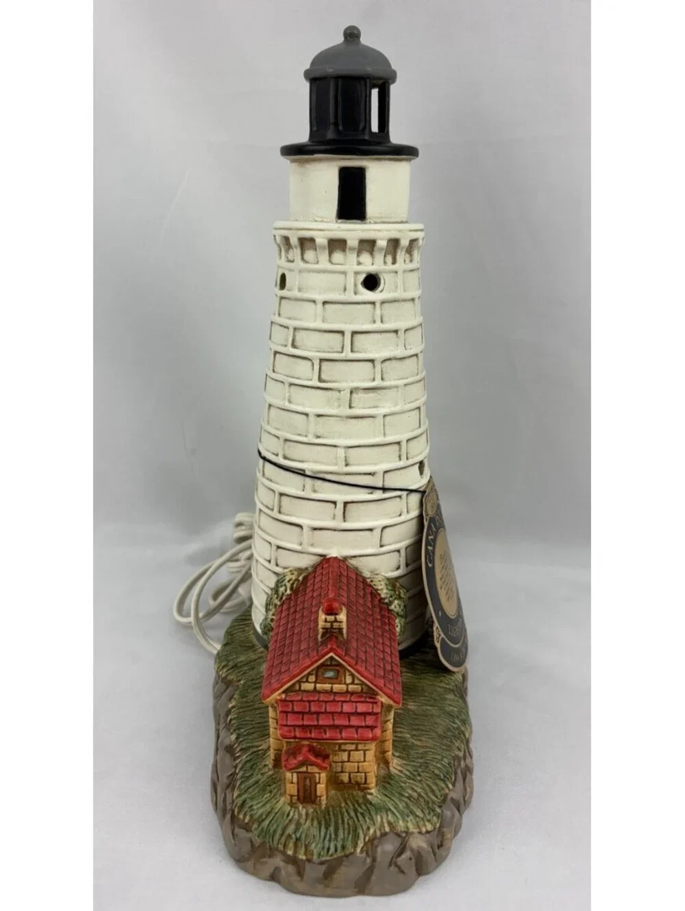 Vintage 1993 Geo. Z. Lefton Cana Island Lighthouse Accent Lamp 01117