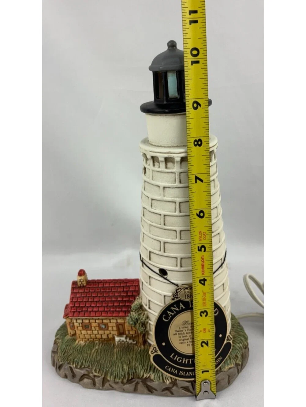 Vintage 1993 Geo. Z. Lefton Cana Island Lighthouse Accent Lamp 01117