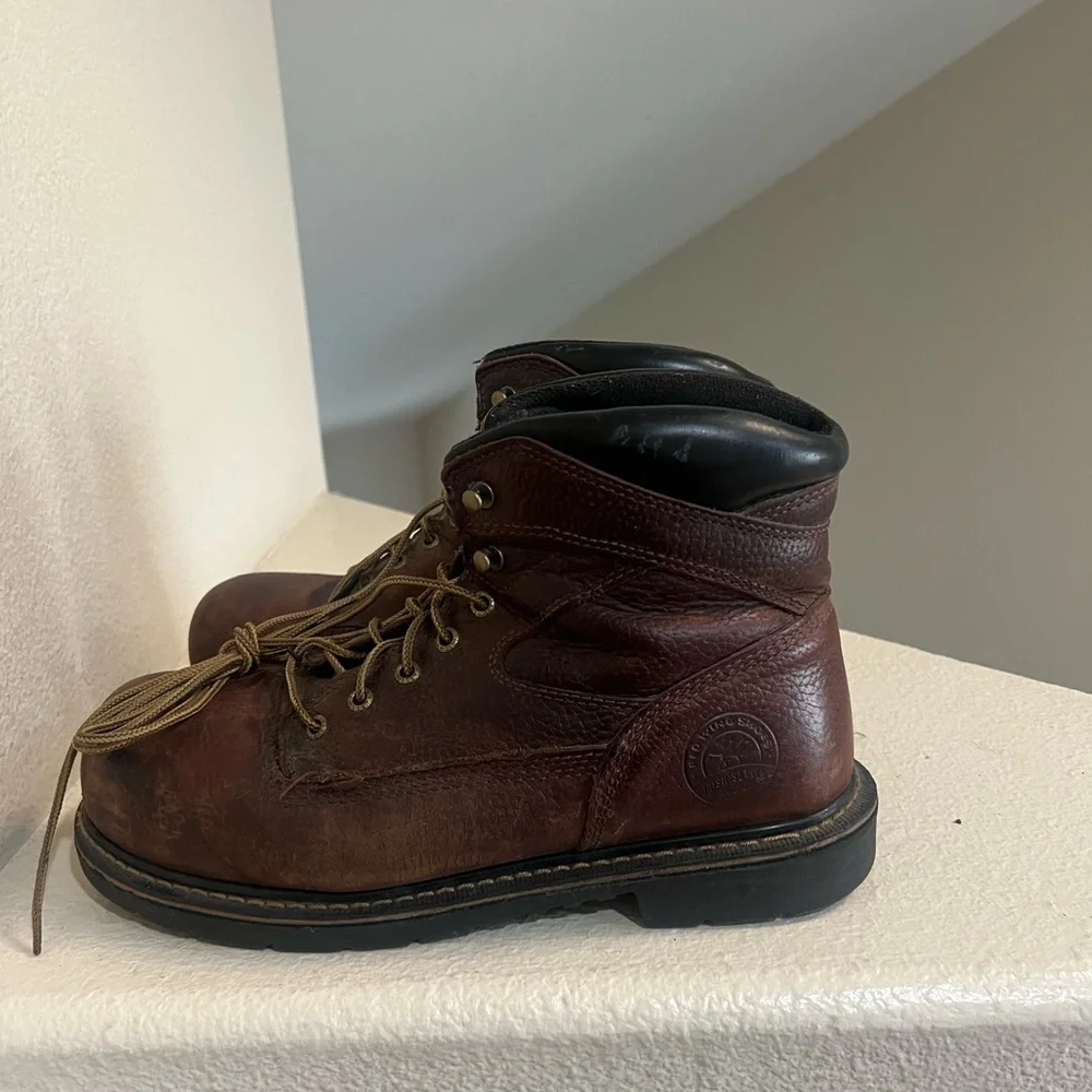 Irish Setter Men’s Ramsey Brown Leather Soft Toe Work Construction Boots size 12