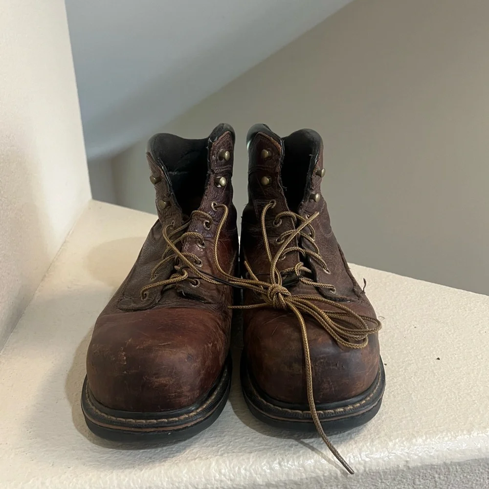 Irish Setter Men’s Ramsey Brown Leather Soft Toe Work Construction Boots size 12