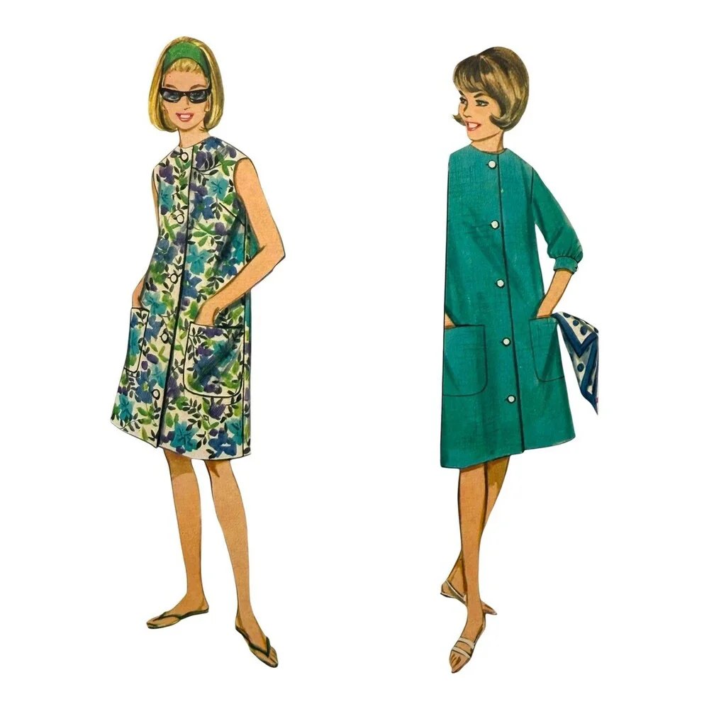VTG 1965 Butterick Sewing Pattern Quick & Easy Misses Beachdress Size 16 #3227