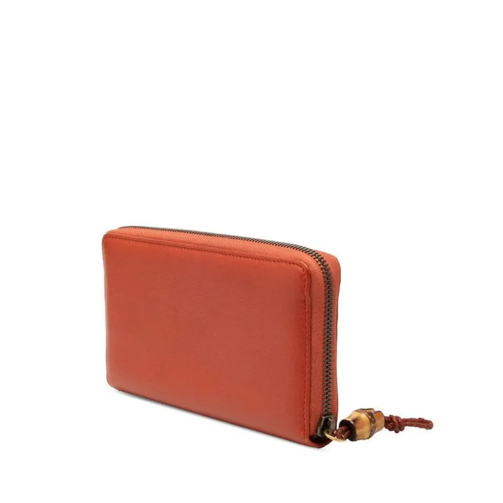 Gucci Bamboo Round Zip Long Wallet