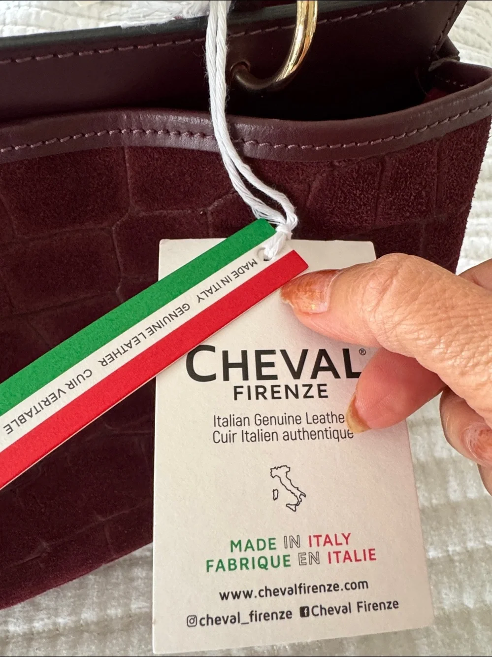 Chevalfirenze structured burgundy
