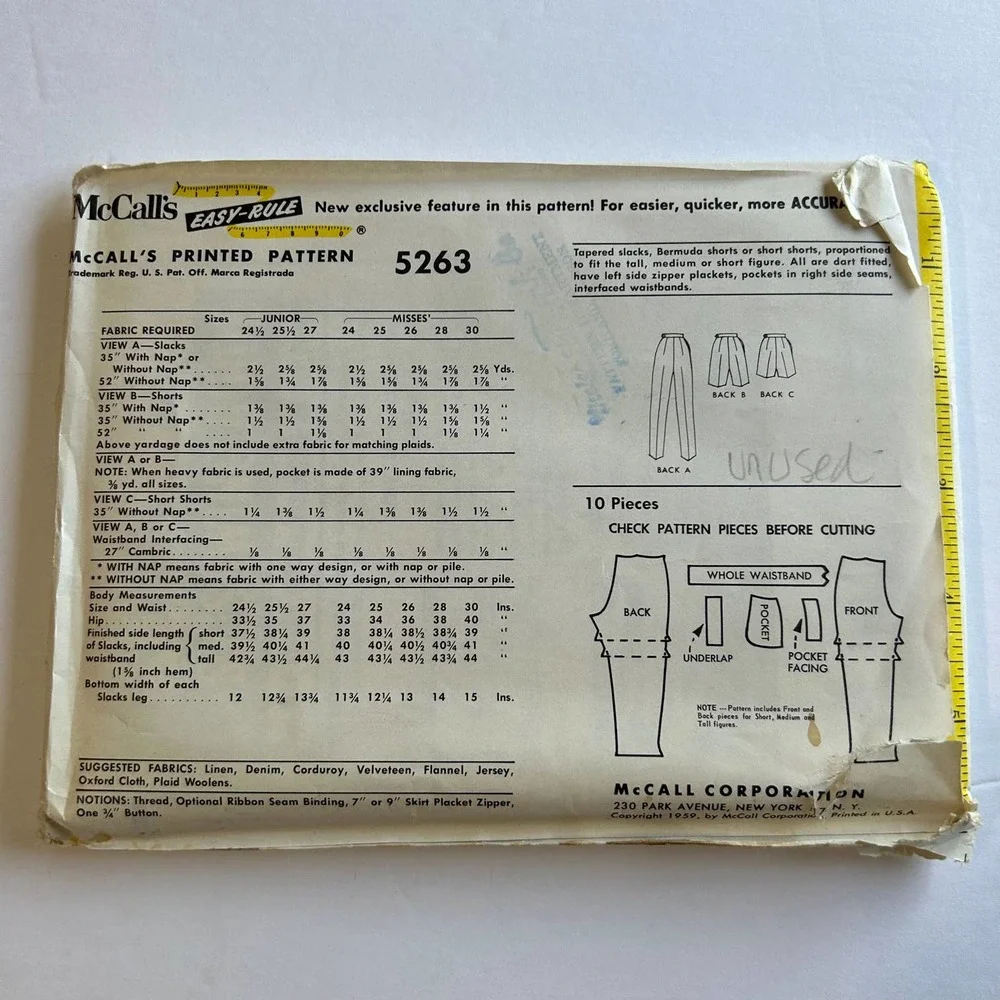 McCalls vintage pattern