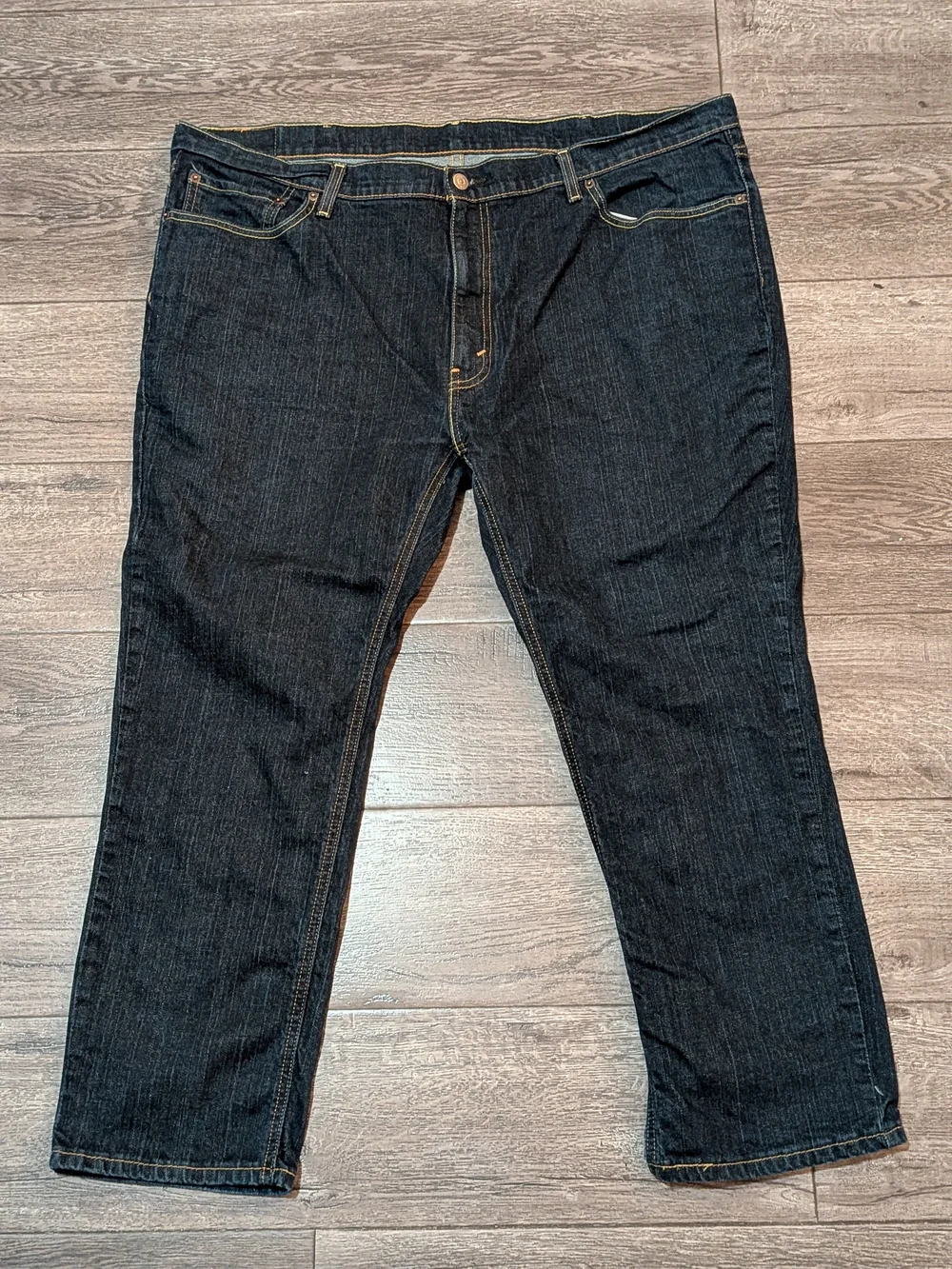 Levi's 541 Athletic Taper Jeans Men 46x29 Dark Wash Indigo Blue Measures 47x28