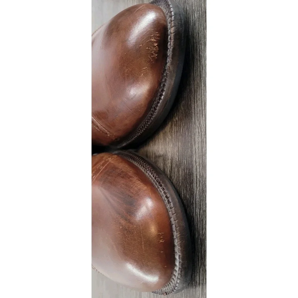 Johnston & Murphy Signature Series Cap Toe Derby Shoes Men's 10 M‎ Brown Leather