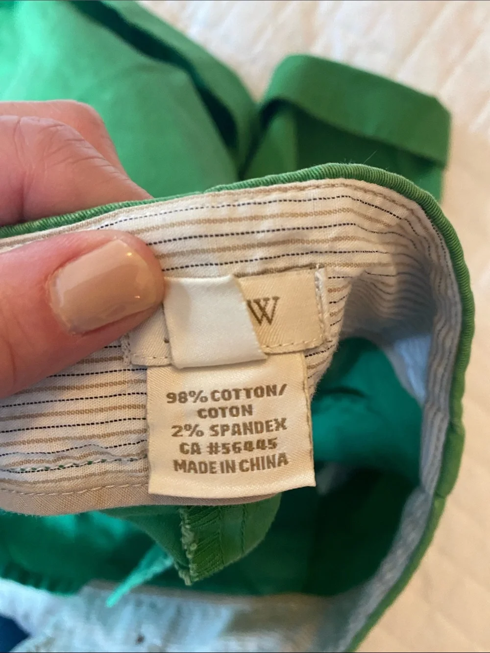J. Crew vibrant green