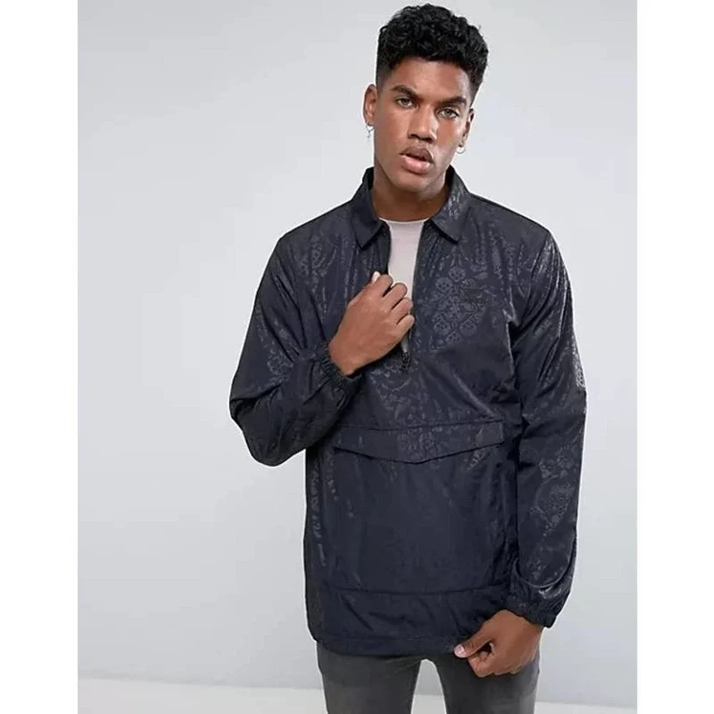 Adidas Ornamental Block Half-Zip Coach Jacket‎
