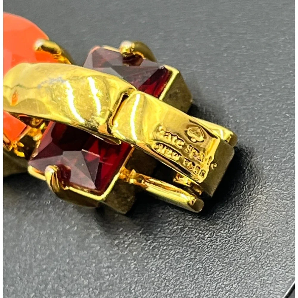 Kate Spade New York‎ Hancock Park Orange Red Rhinestone Bracelet