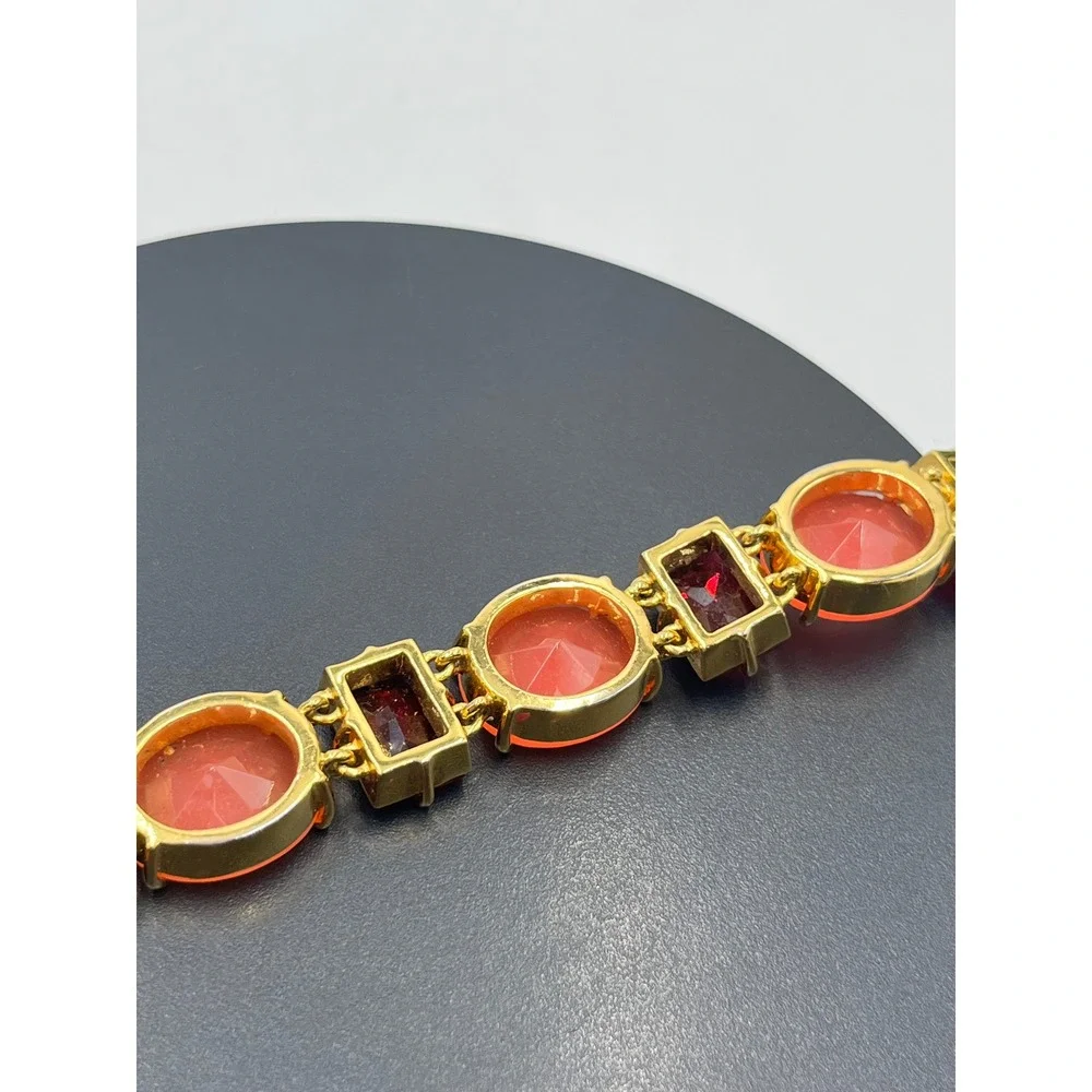 Kate Spade New York‎ Hancock Park Orange Red Rhinestone Bracelet