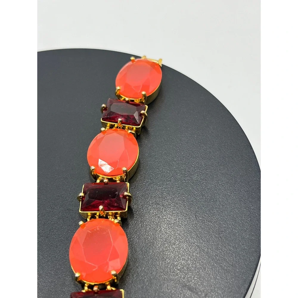 Kate Spade New York‎ Hancock Park Orange Red Rhinestone Bracelet