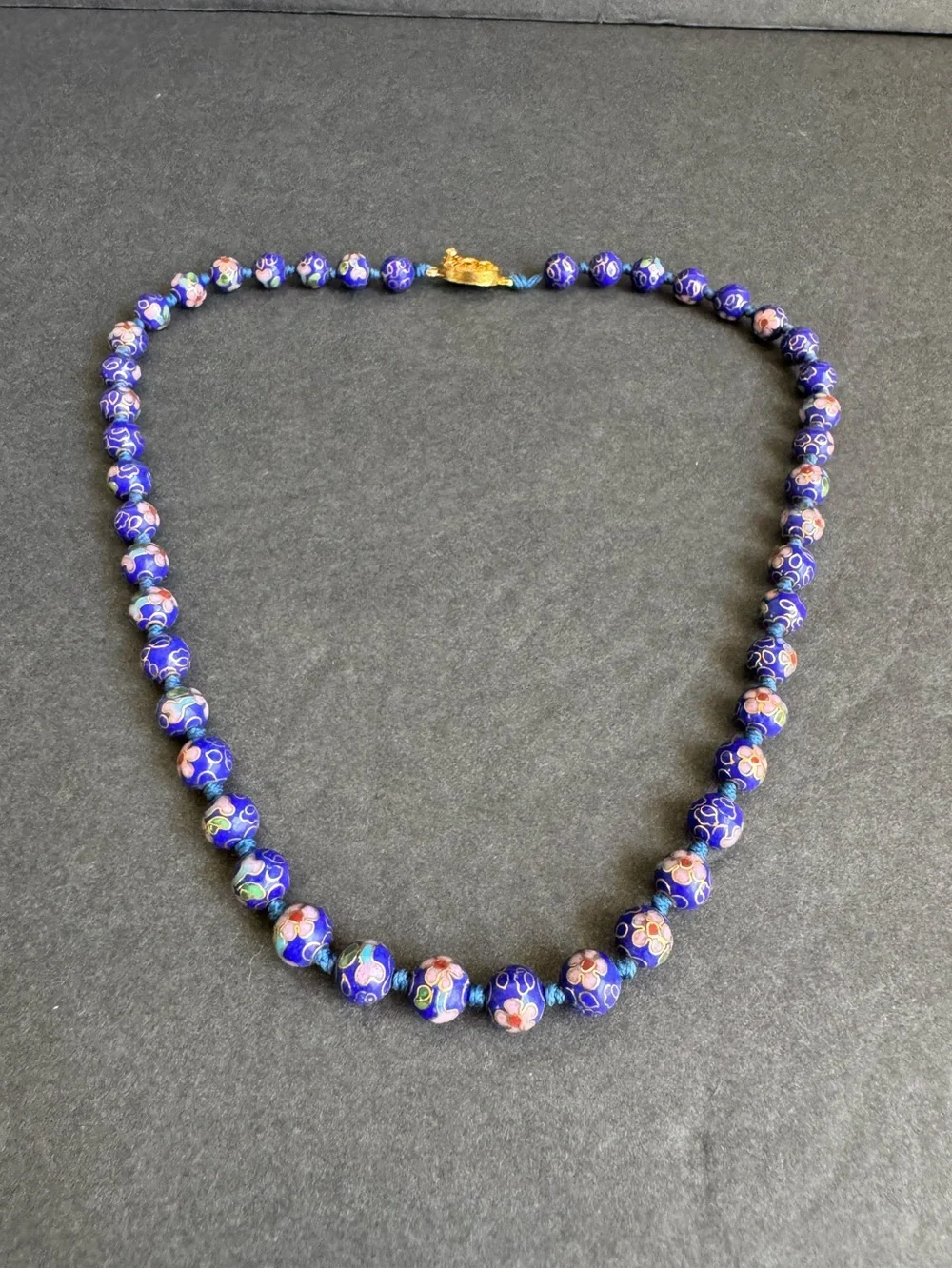 Vintage cloisonné necklace