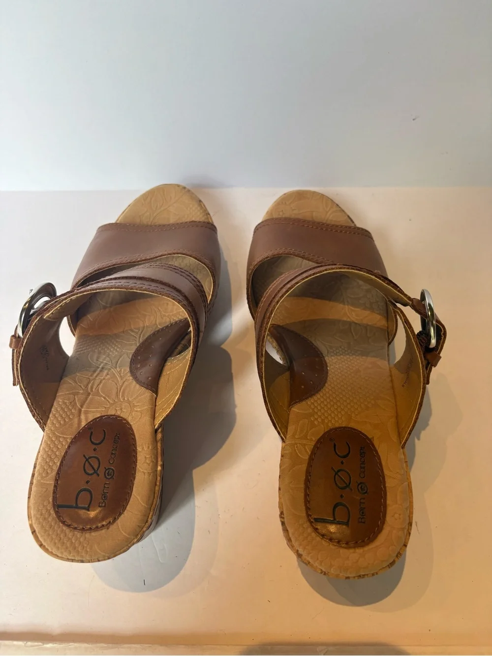 b.o.c. brown leather