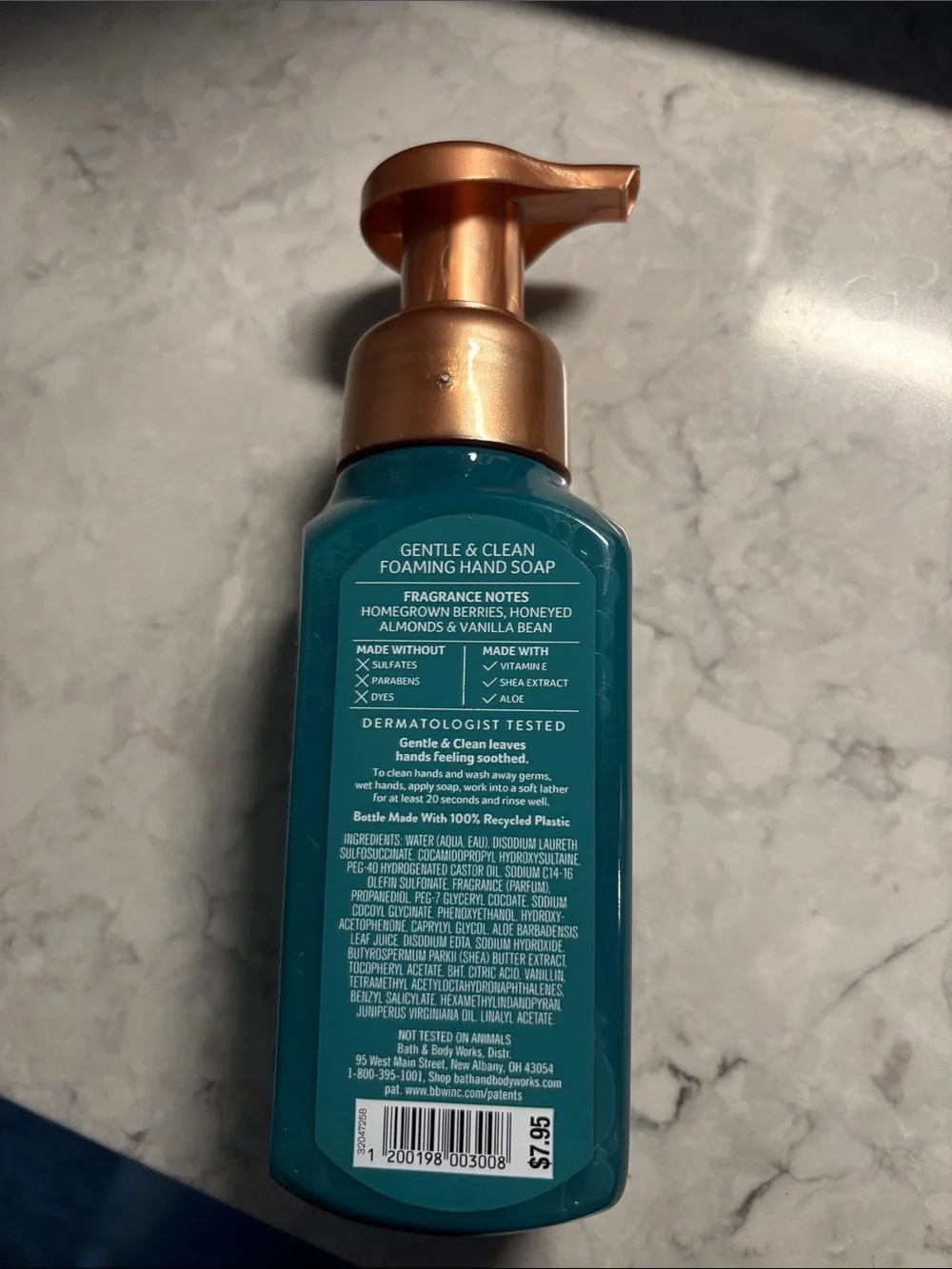Bath & Body Works Berry Almond Drizzle Foaming Hand Soap — Teal & Copper