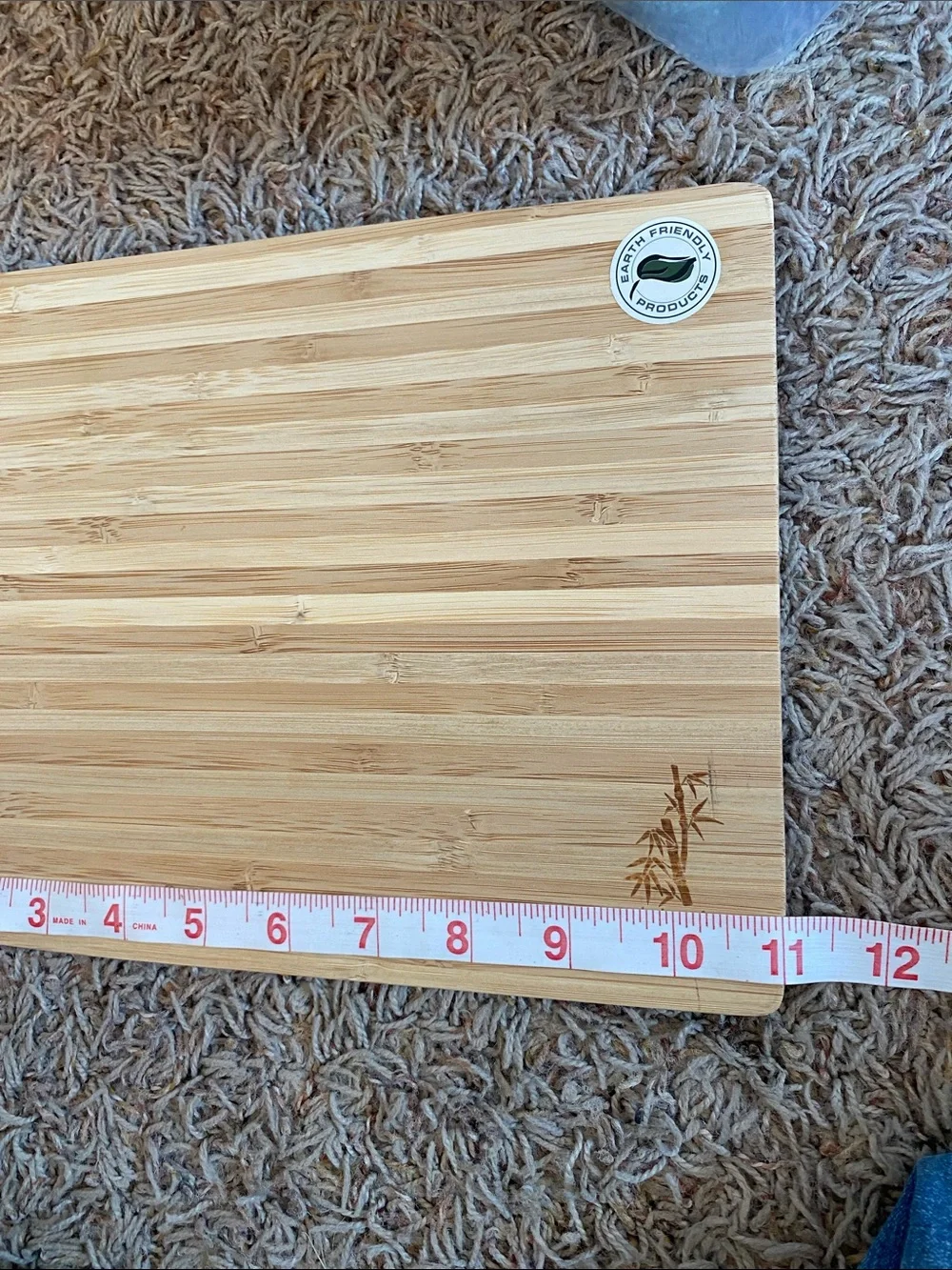 Island bamboo cutting board small