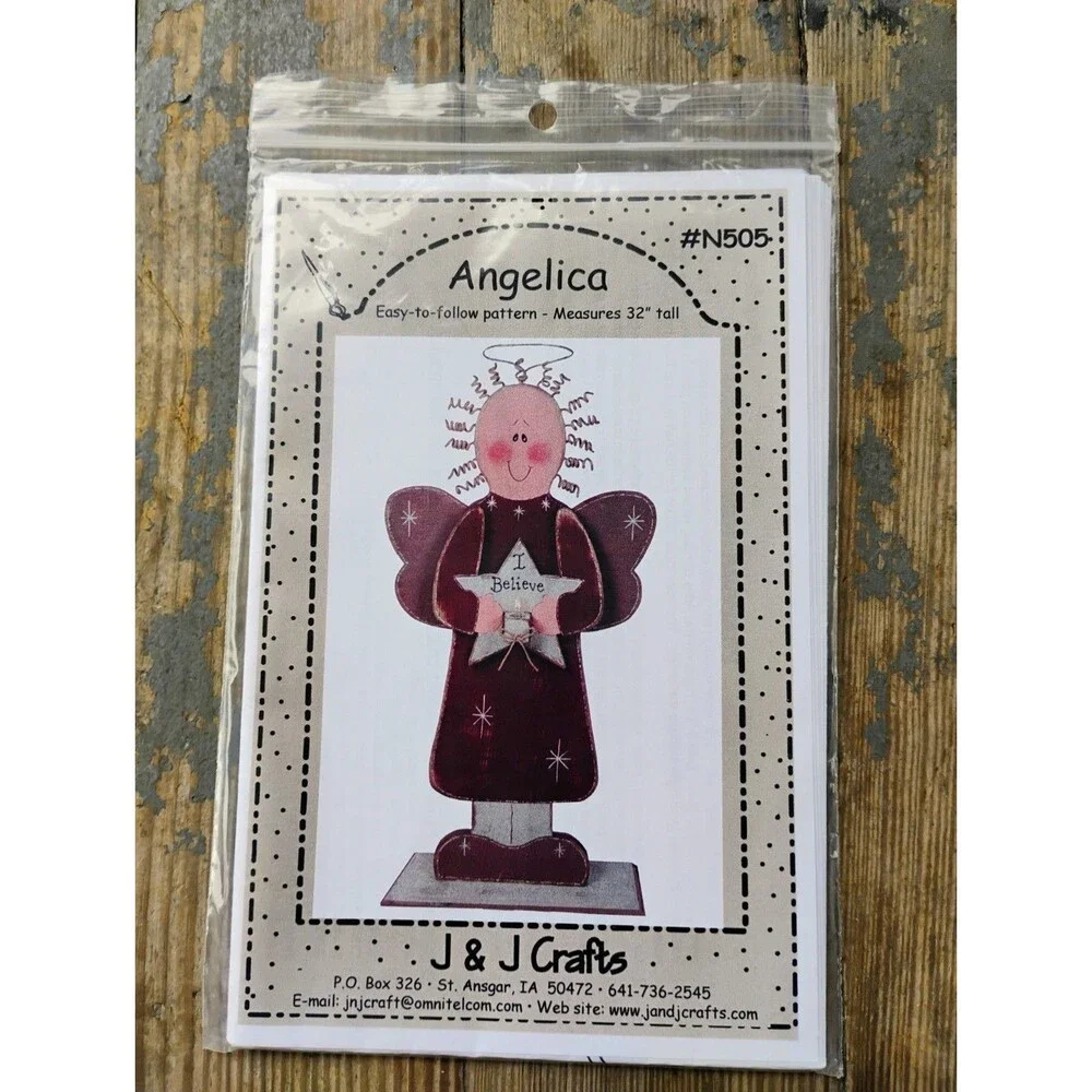 “Angelica” N505 Pattern 1998 Measures 32” Tall Wood Figure